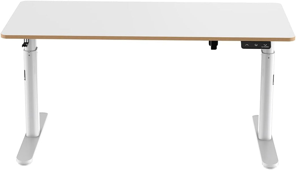 ULTRADESK - Pulsar Kinderschreibtisch Höhenverstellbar - Höhenverstellbarer Schreibtisch - 120x60x55-81cm - Computertisch für 2 Monitore - für Kinderzimmer, Jugendzimmer - Weiß