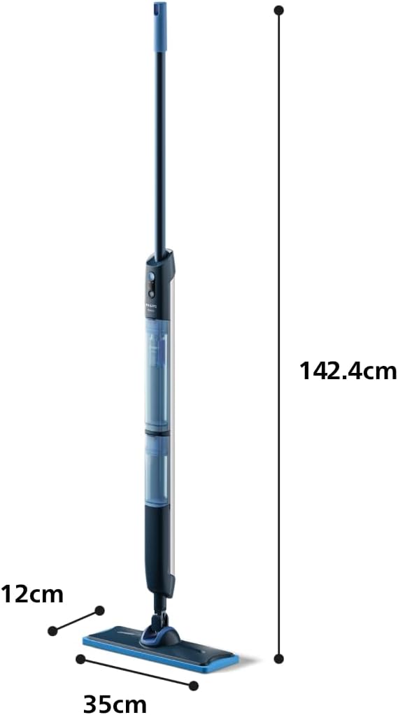 Philips OneUp 5000 Elektrischer Wischmopp, Blau, 2X sauberere Böden