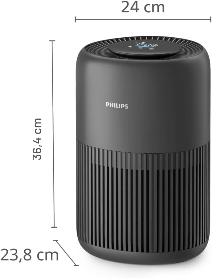 Philips Luftreiniger 900 Serie mit App, Schwarz, für Räume bis 65 m²