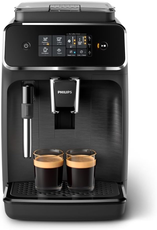 PHILIPS Kaffeevollautomat Panarello 2200 Serie, Schwarz, 2 Spezialitäten