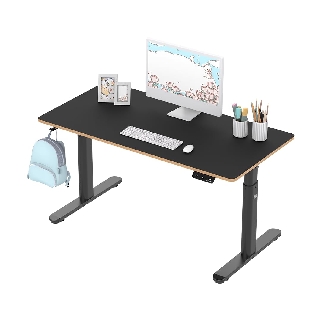 ULTRADESK - Pulsar Kinderschreibtisch Höhenverstellbar - Höhenverstellbarer Schreibtisch - 120x60x55-81cm - Computertisch für 2 Monitore - für Kinderzimmer, Jugendzimmer - Weiß