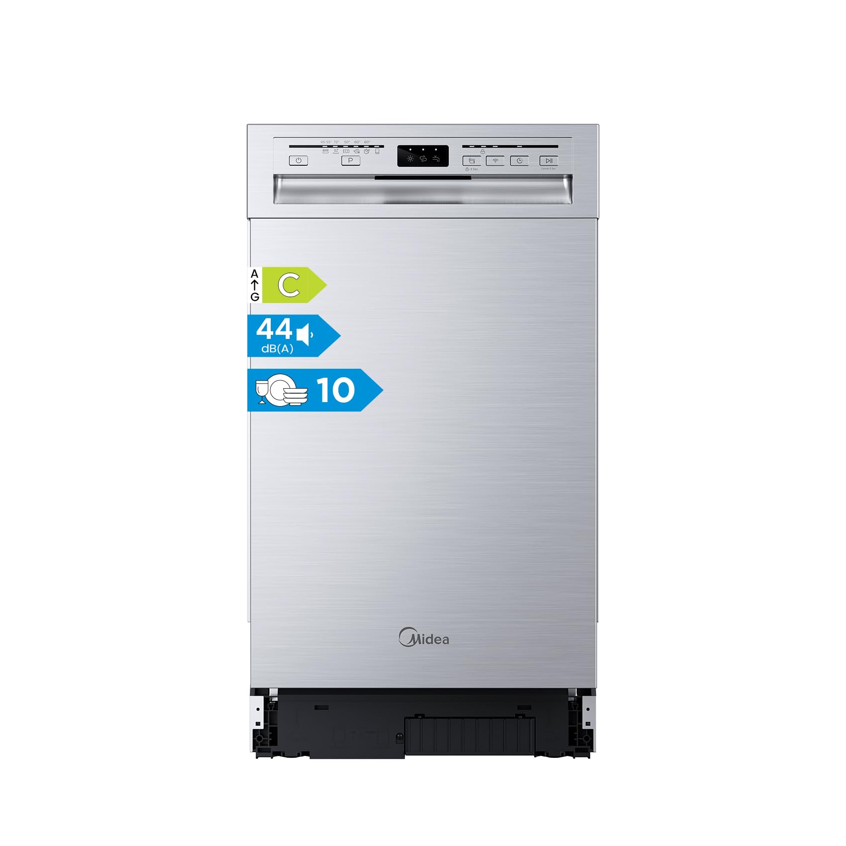 Midea Geschirrspüler Unterbau 60cm Spülmaschine Einbau 14 Maßgedecke EEK C