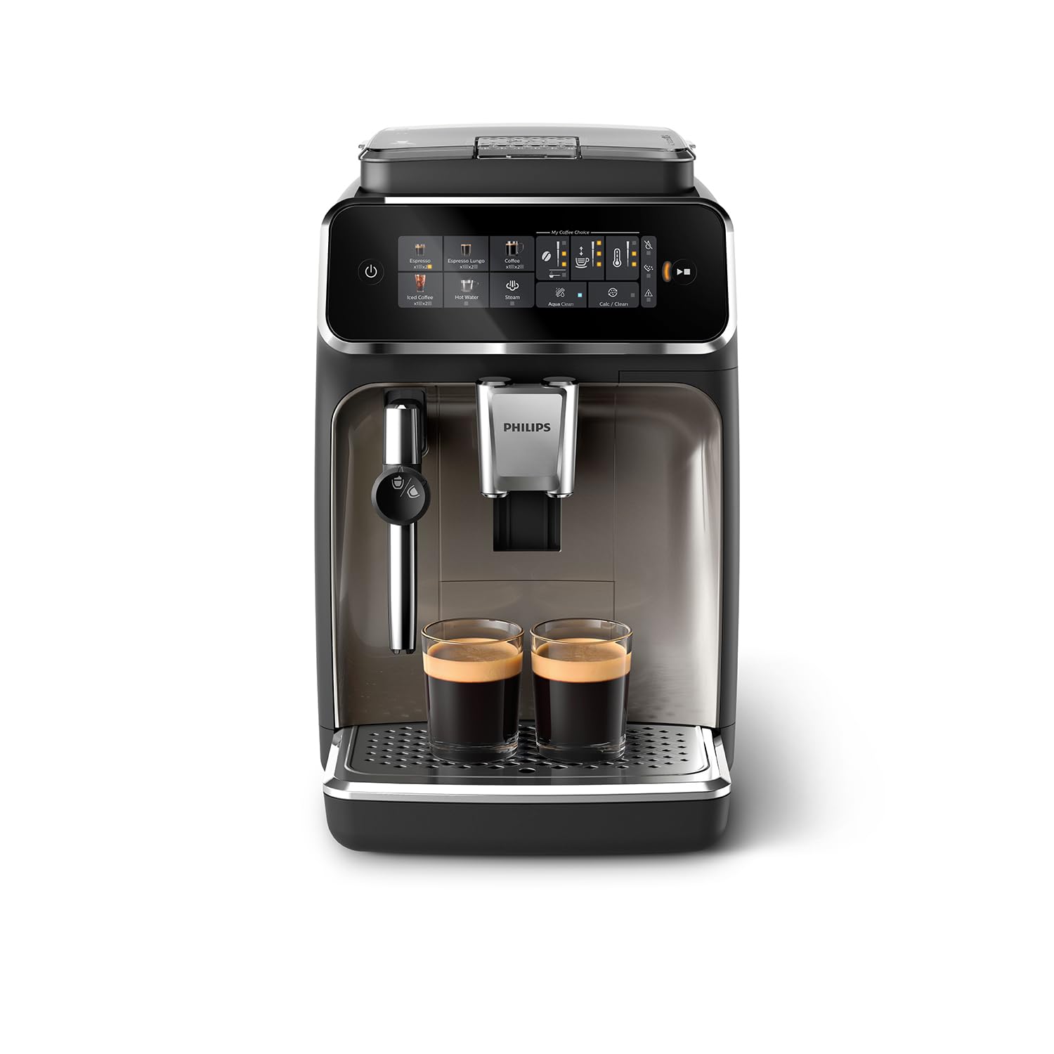 PHILIPS Kaffeevollautomat Panarello 2200 Serie, Schwarz, 2 Spezialitäten