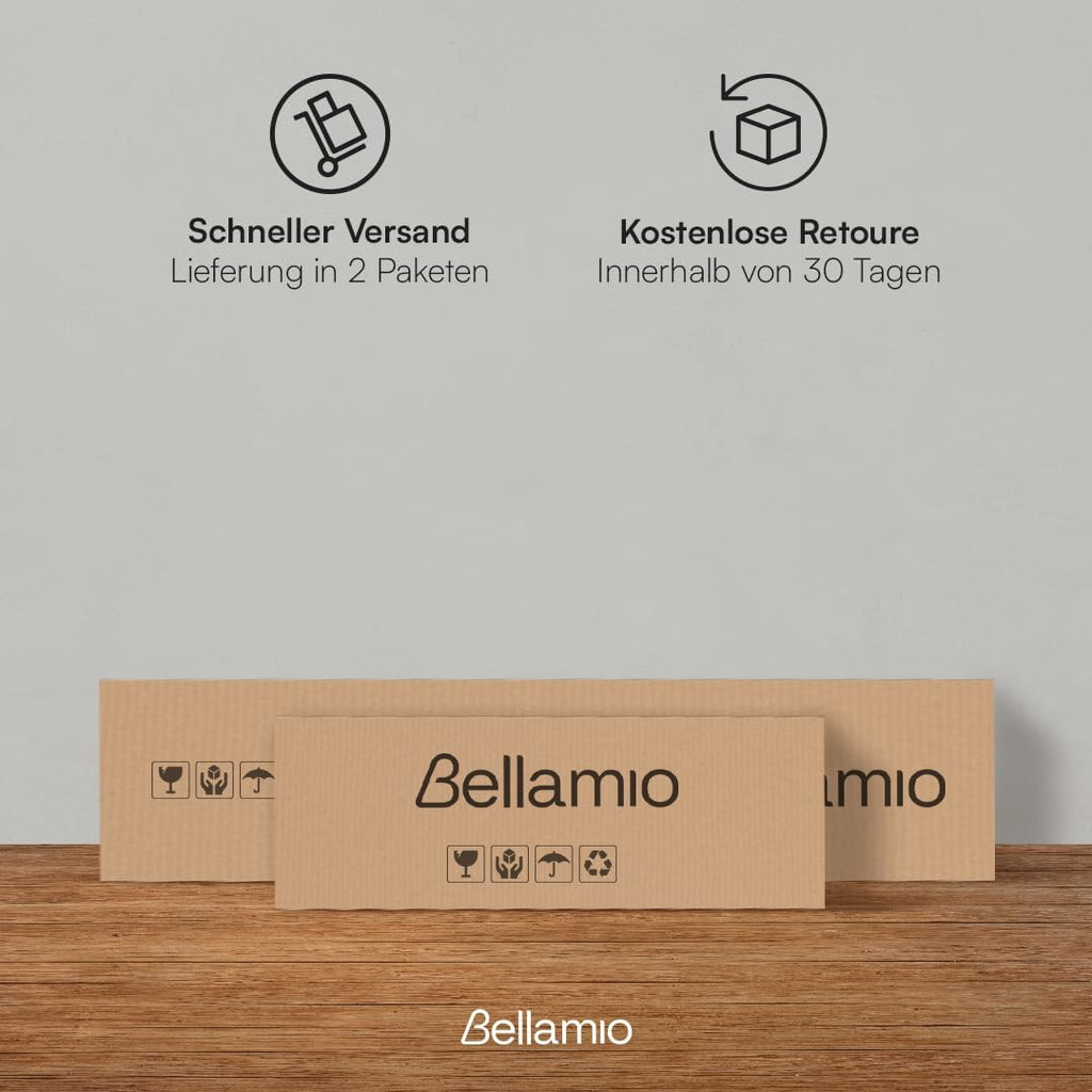 Bellamio Apol Besenschrank 60 cm breit, Weiß, Staubsaugerfach, Stauraum