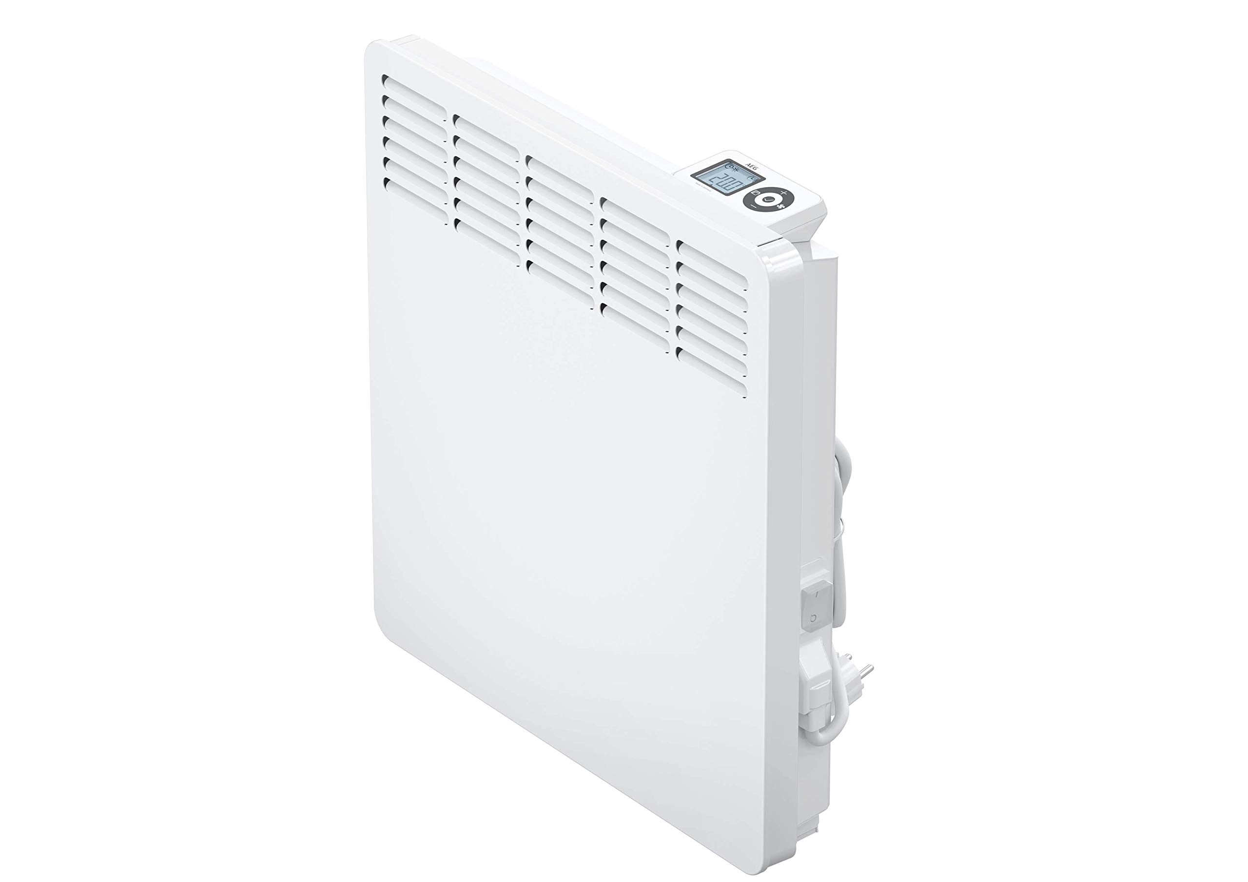 AEG Wandkonvektor WKL 1505 für ca. 15 m², 1500 W, 5-30 °C, wandhängend, LC-Display, Wochentimer, Metall, Ökodesign 2018, 236534
