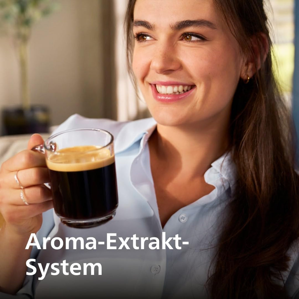 PHILIPS Kaffeevollautomat Panarello 2200 Serie, Schwarz, 2 Spezialitäten