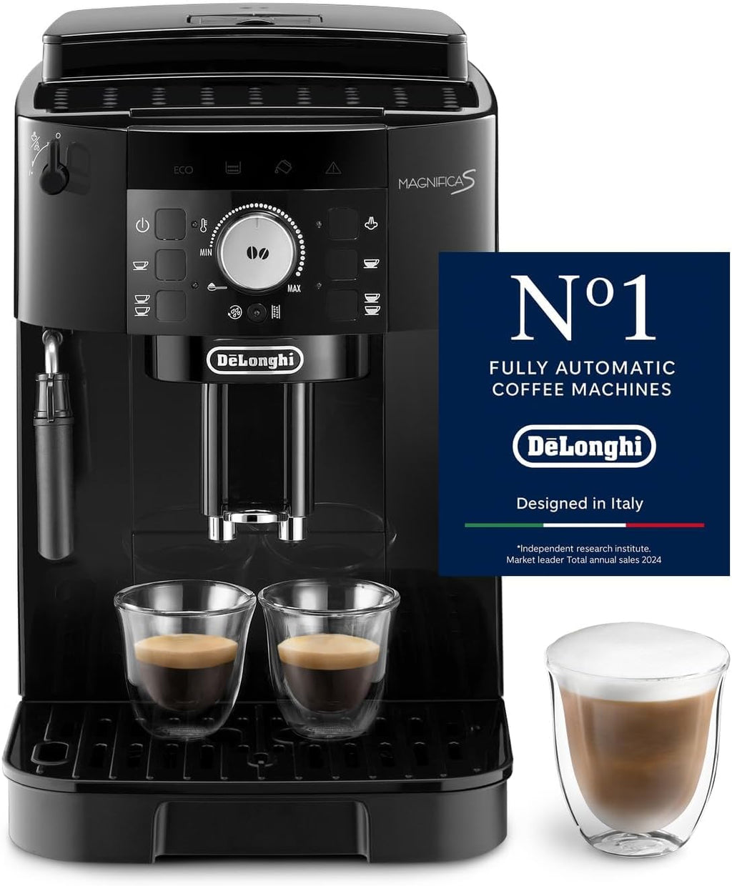 De'Longhi Magnifica S - Kaffeevollautomat 2 Getränke Schwarz