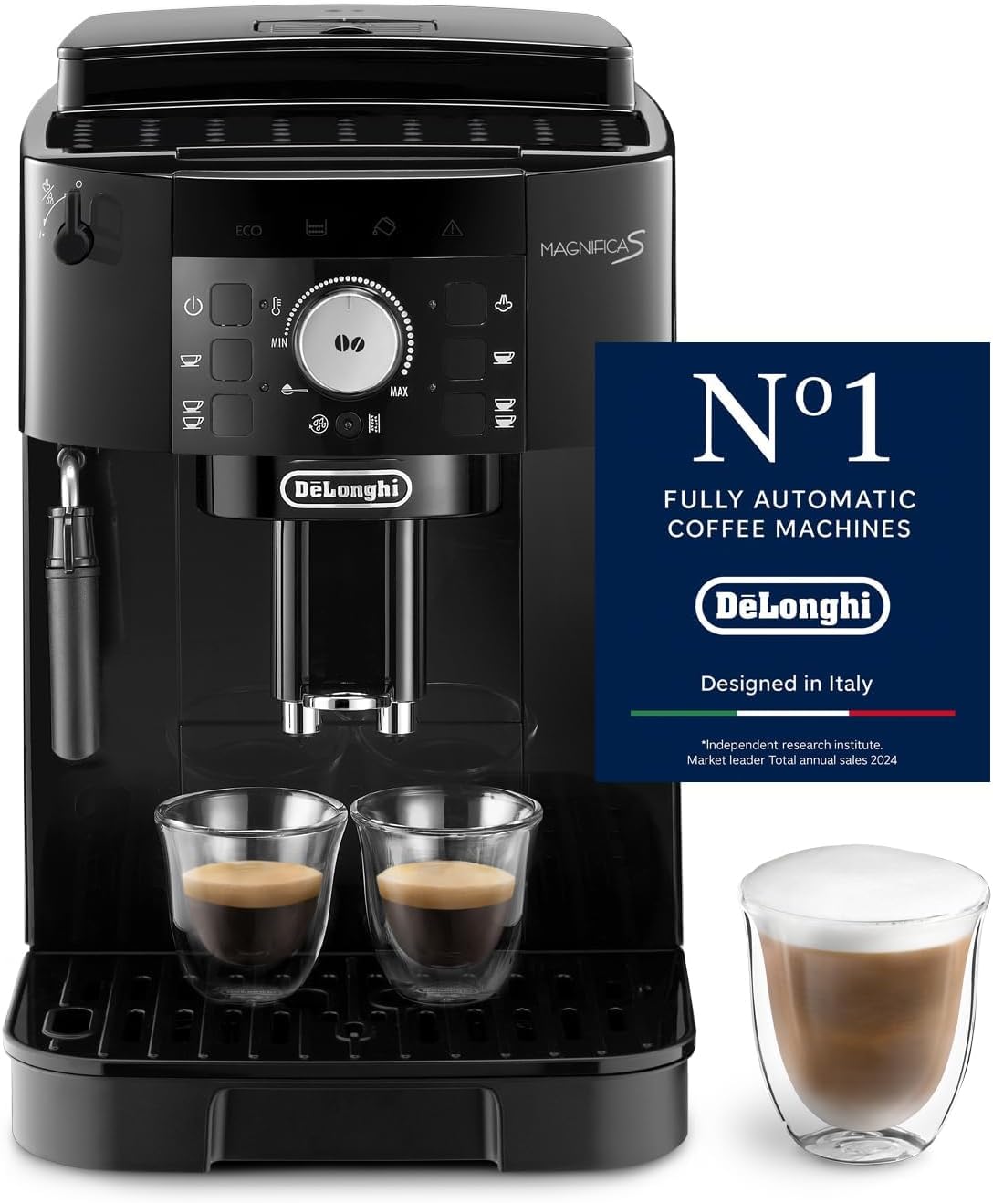 De'Longhi Magnifica S - Kaffeevollautomat 2 Getränke Schwarz
