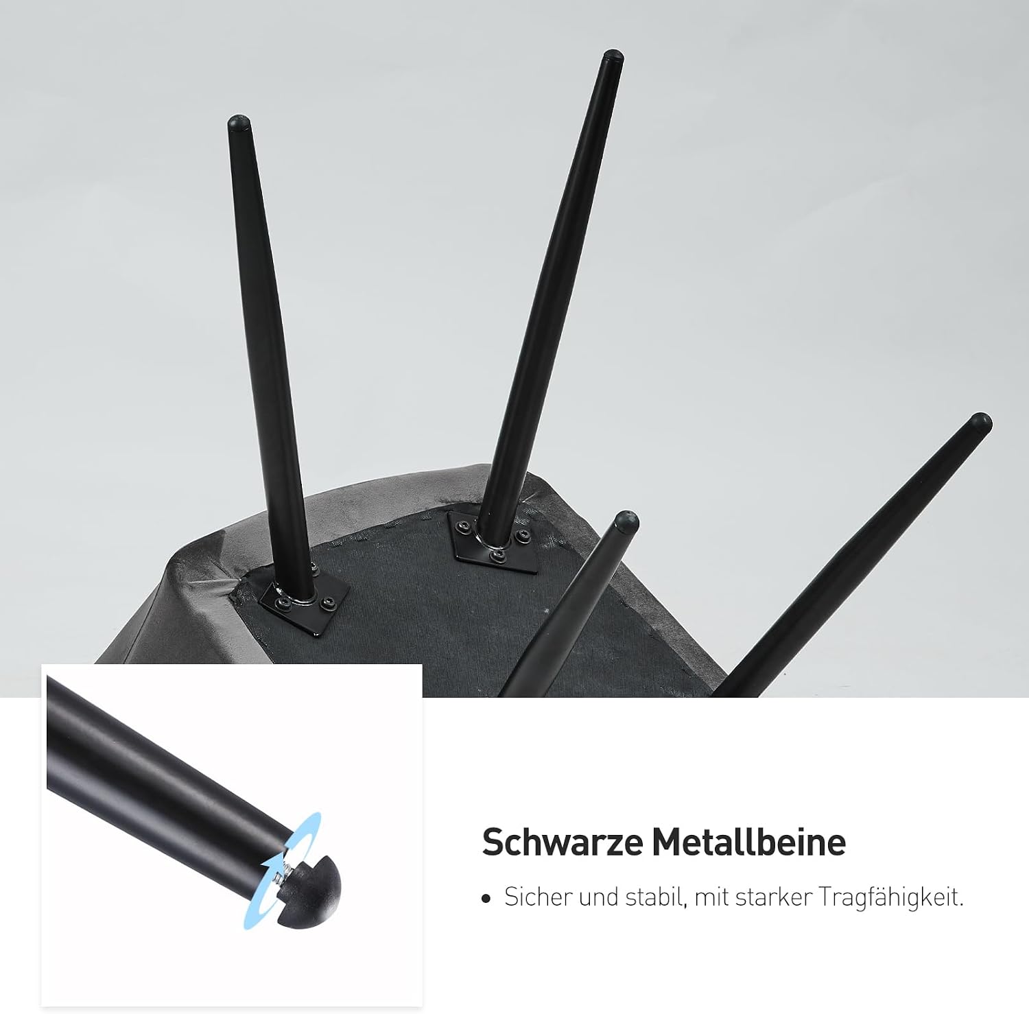 CLIPOP Esszimmerstühle 2er Set, Küchenstühle Grau Samtstoff stühle Polsterstühle mit Armlehne Metallbeine Polstersessel Stühle für Esszimmer Küche (2, Samt Grau)