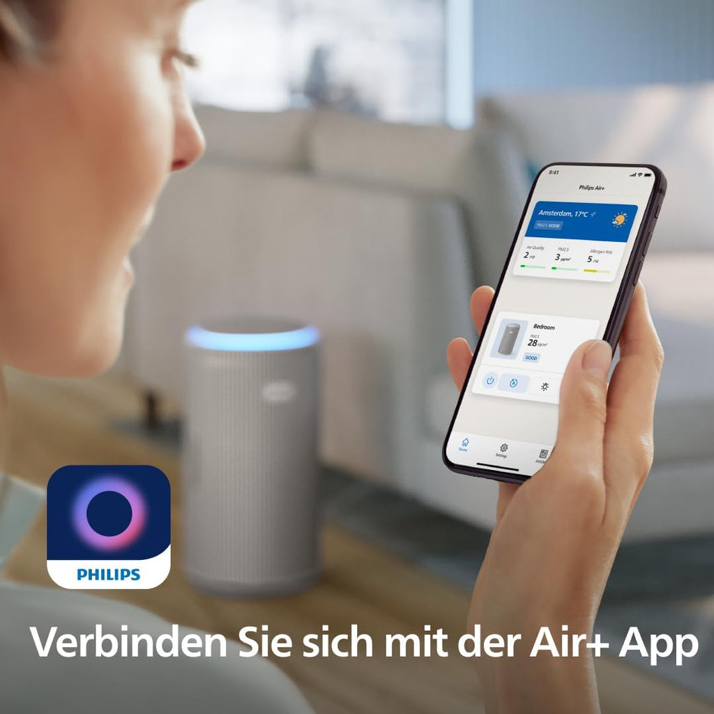 Philips Luftreiniger PureProtect 3200 Serie, Beige, für Räume bis 130 m²