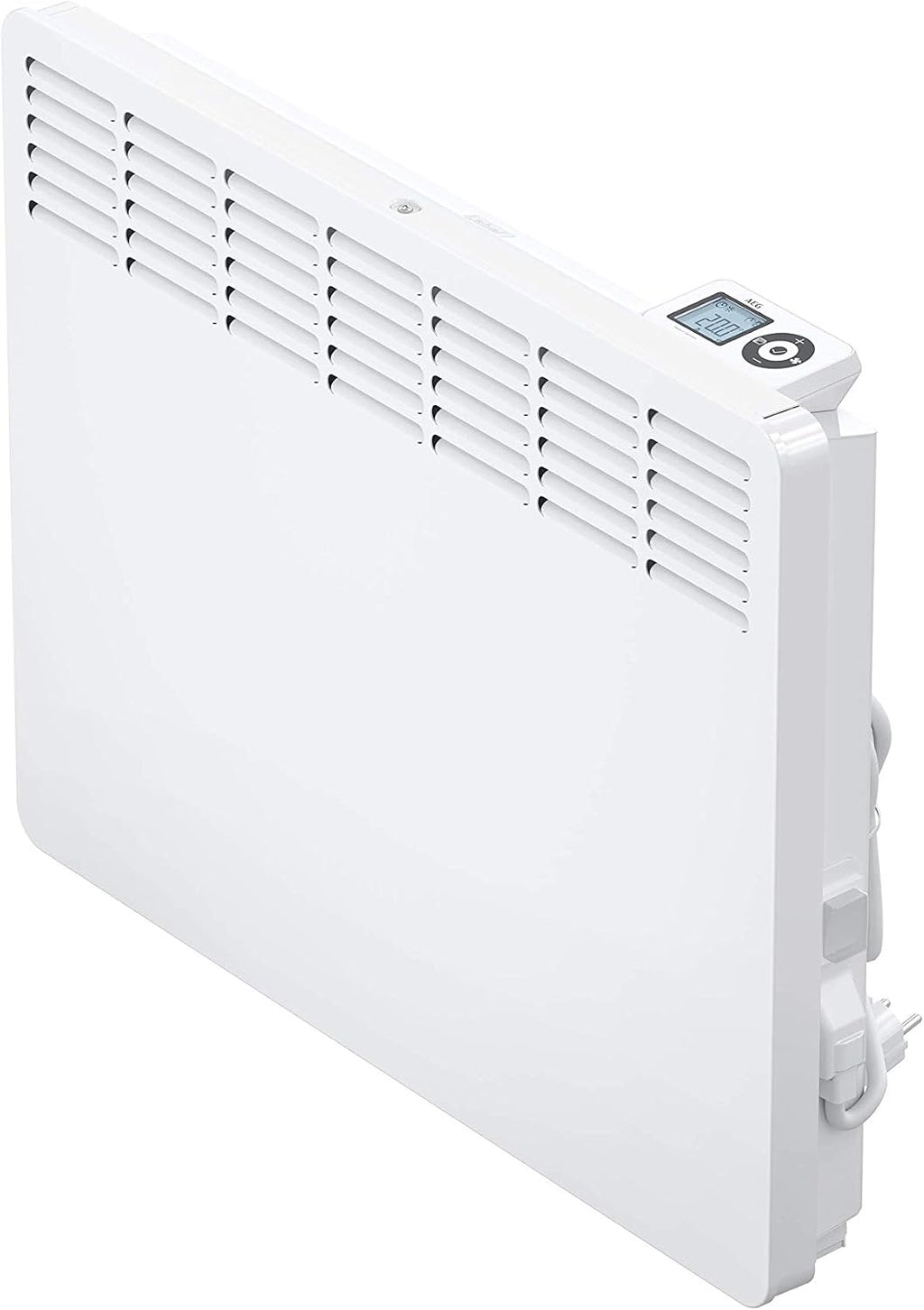 AEG Wandkonvektor WKL 1505 für ca. 15 m², 1500 W, 5-30 °C, wandhängend, LC-Display, Wochentimer, Metall, Ökodesign 2018, 236534