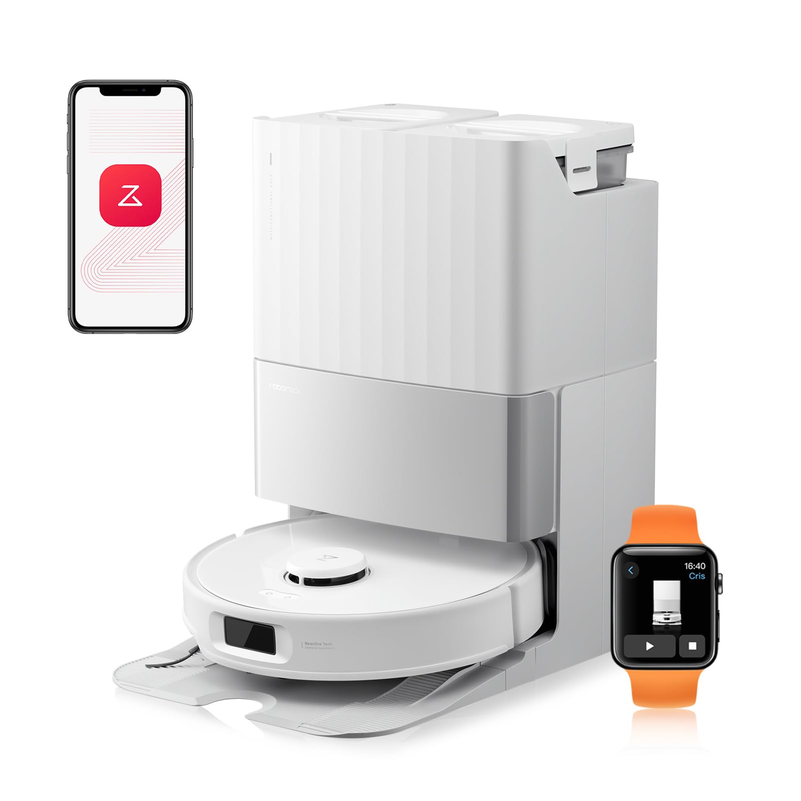 roborock Qrevo Edge 2 Saugroboter mit Wischfunktion, 25.000Pa Saugkraft