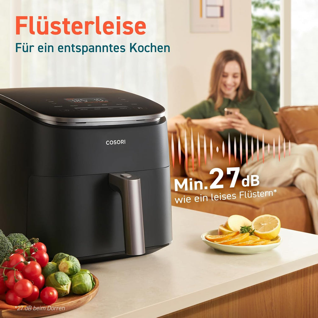 Cosori Airfryer, Turboblaze, 9-in-1 6L Heißluftfritteuse