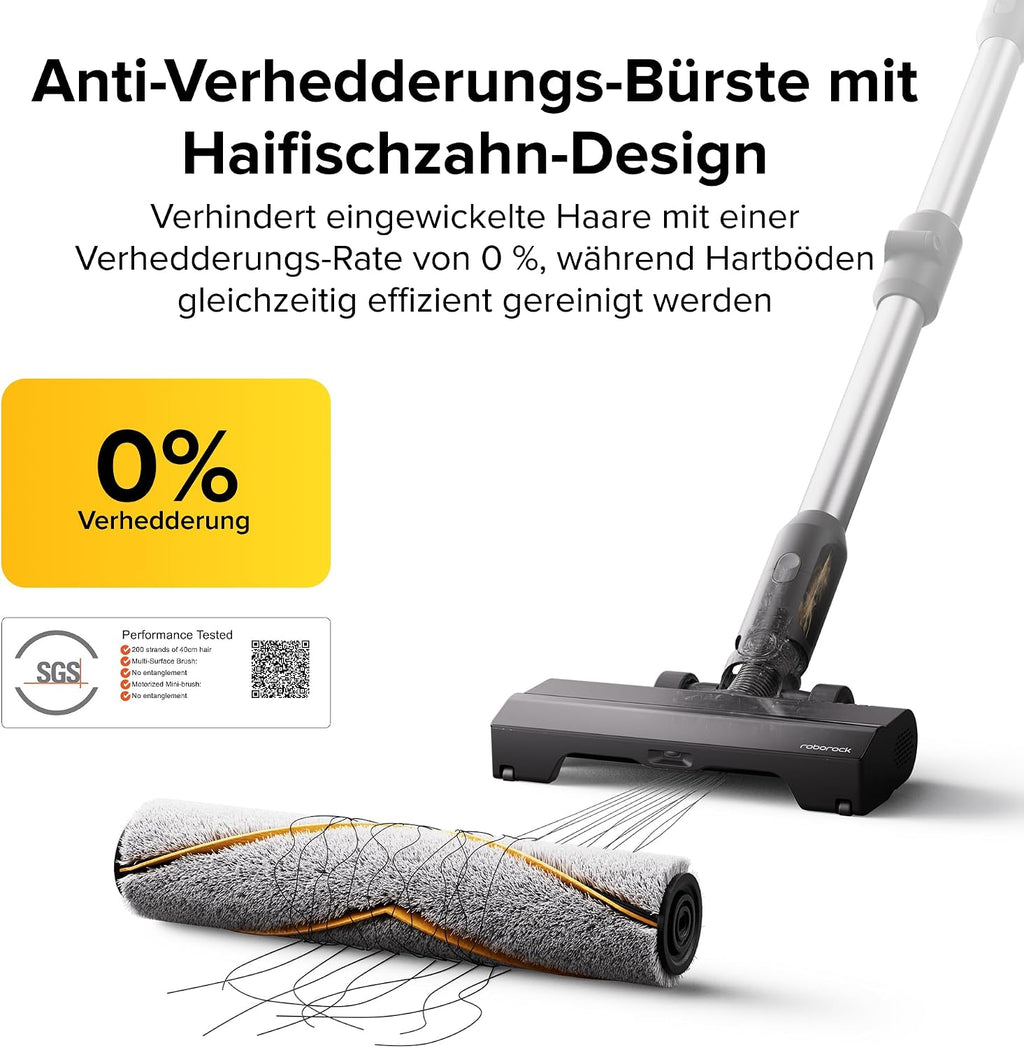 roborock H60 Ultra Akku Staubsauger, 210AW Saugleistung, bis 90Min Laufzeit
