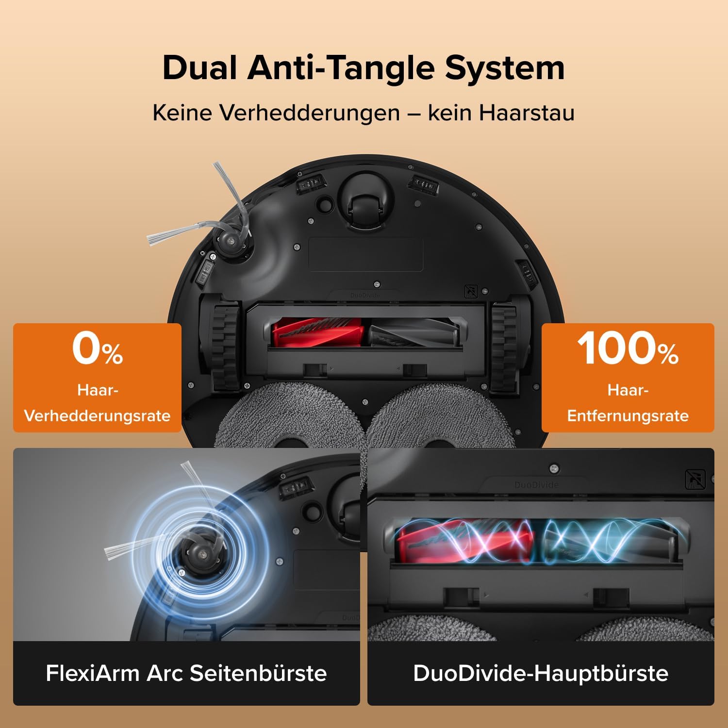roborock Qrevo Edge 2 Saugroboter mit Wischfunktion, 25.000Pa Saugkraft