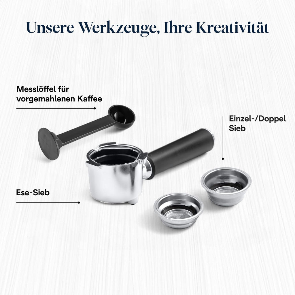 De'Longhi Dedica Style - Espressomaschine mit Manuellem Milchaufschäumer