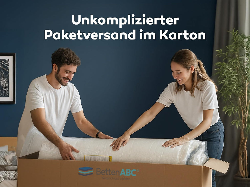 BettenABC - Matratze (KSP-500) - 140x200 cm (H3) - 7-Zonen Matratze aus Kaltschaum - Hypoallergen & Antibakteriell - Oeko-TEX® Zertifiziert - Bezug abnehmbar & waschbar - Lieferung per Paket