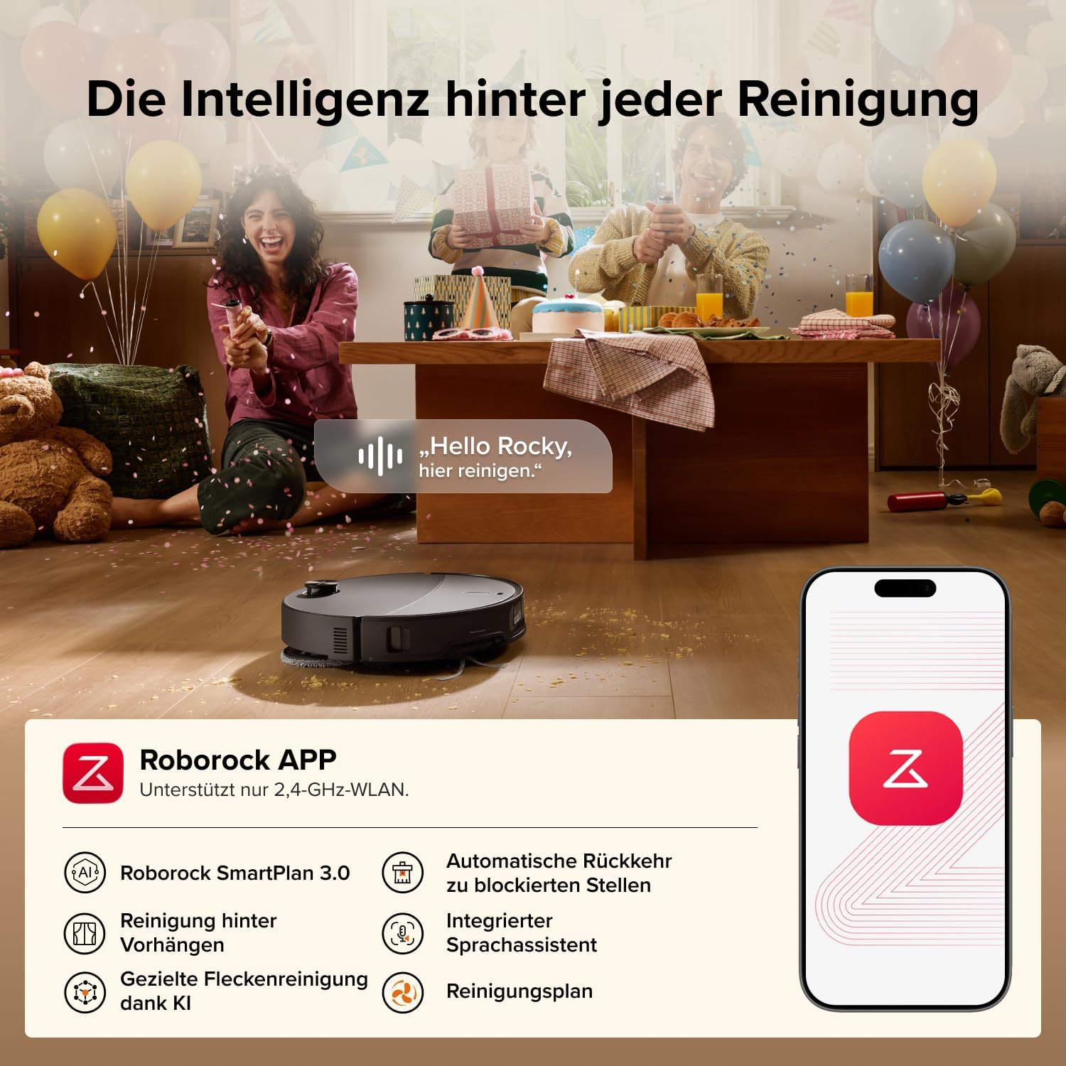 roborock Qrevo Edge 2 Saugroboter mit Wischfunktion, 25.000Pa Saugkraft