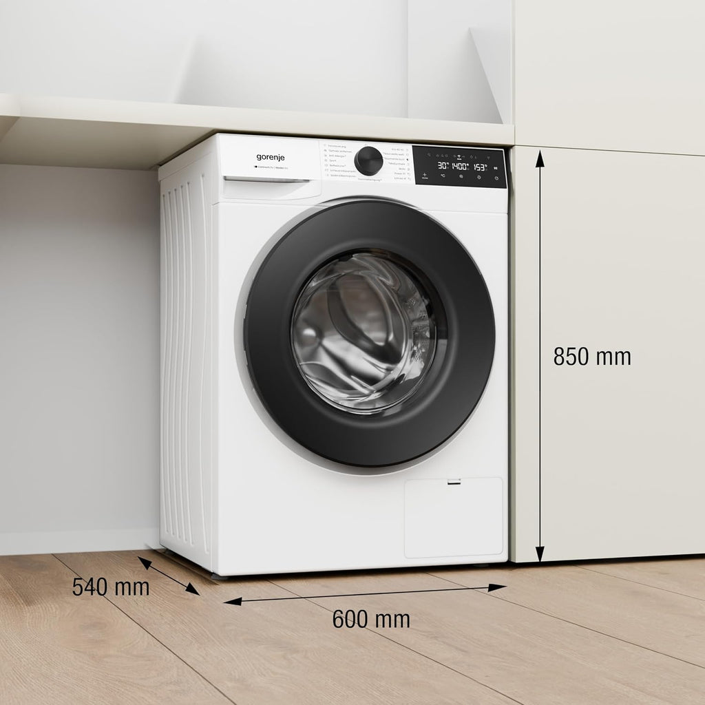 Gorenje WGAM474A Waschmaschine mit Dampffunktion /7 KG /1400 U-Min/ConnectLife /15 Programme/UltraClean/EasyDosing/SteamTech/Inverter PowerDrive /20% besser als Energieeffizienzklasse A/Weiß