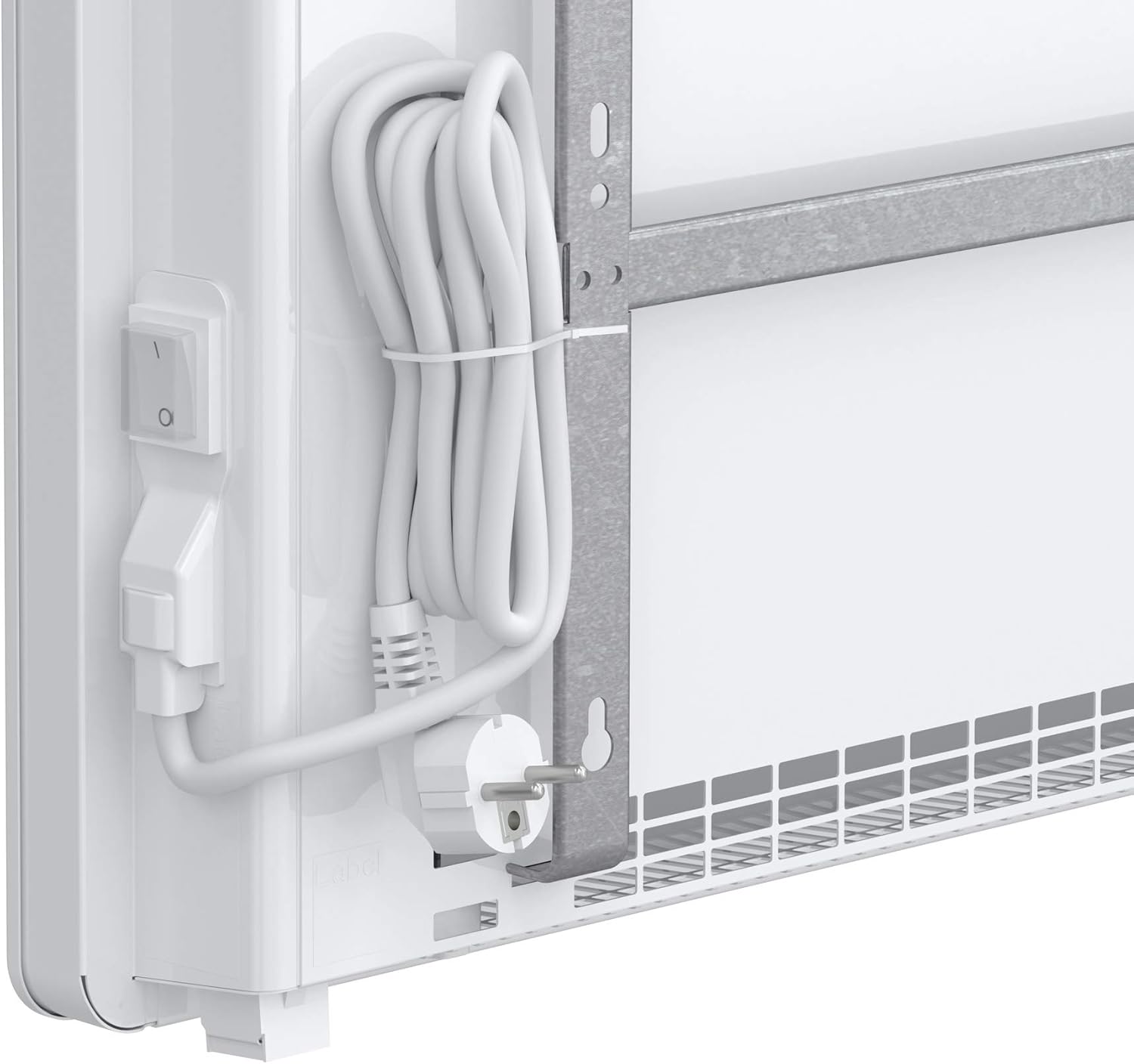 AEG Wandkonvektor WKL 1505 für ca. 15 m², 1500 W, 5-30 °C, wandhängend, LC-Display, Wochentimer, Metall, Ökodesign 2018, 236534
