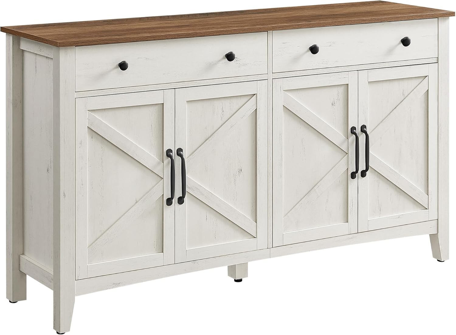 VASAGLE Küchenschrank mit 4 Türen, Sideboard