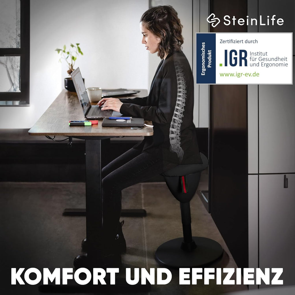 Bürohocker Ergonomisch [TESTSIEGER] Sitzhocker Höhenverstellbar