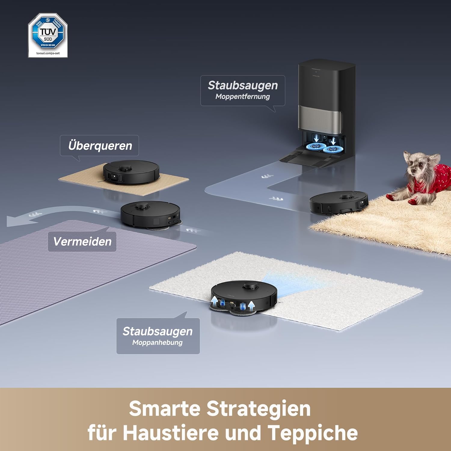 dreame L40s Pro Ultra Saugroboter mit Wischfunktion,19.000 Pa