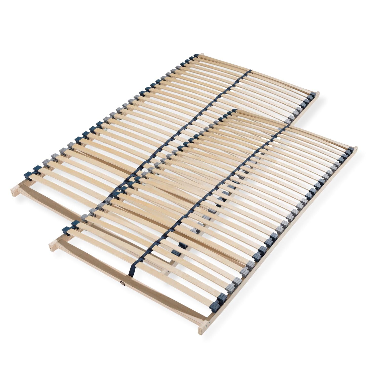 Lattenrost 140x200 Premium Strong bis 200Kg, Kopfteil verstellbar, 7-Zonen-Lattenrost mit 42 Latten, Made in Germany, extra stabil aus Buchenholz