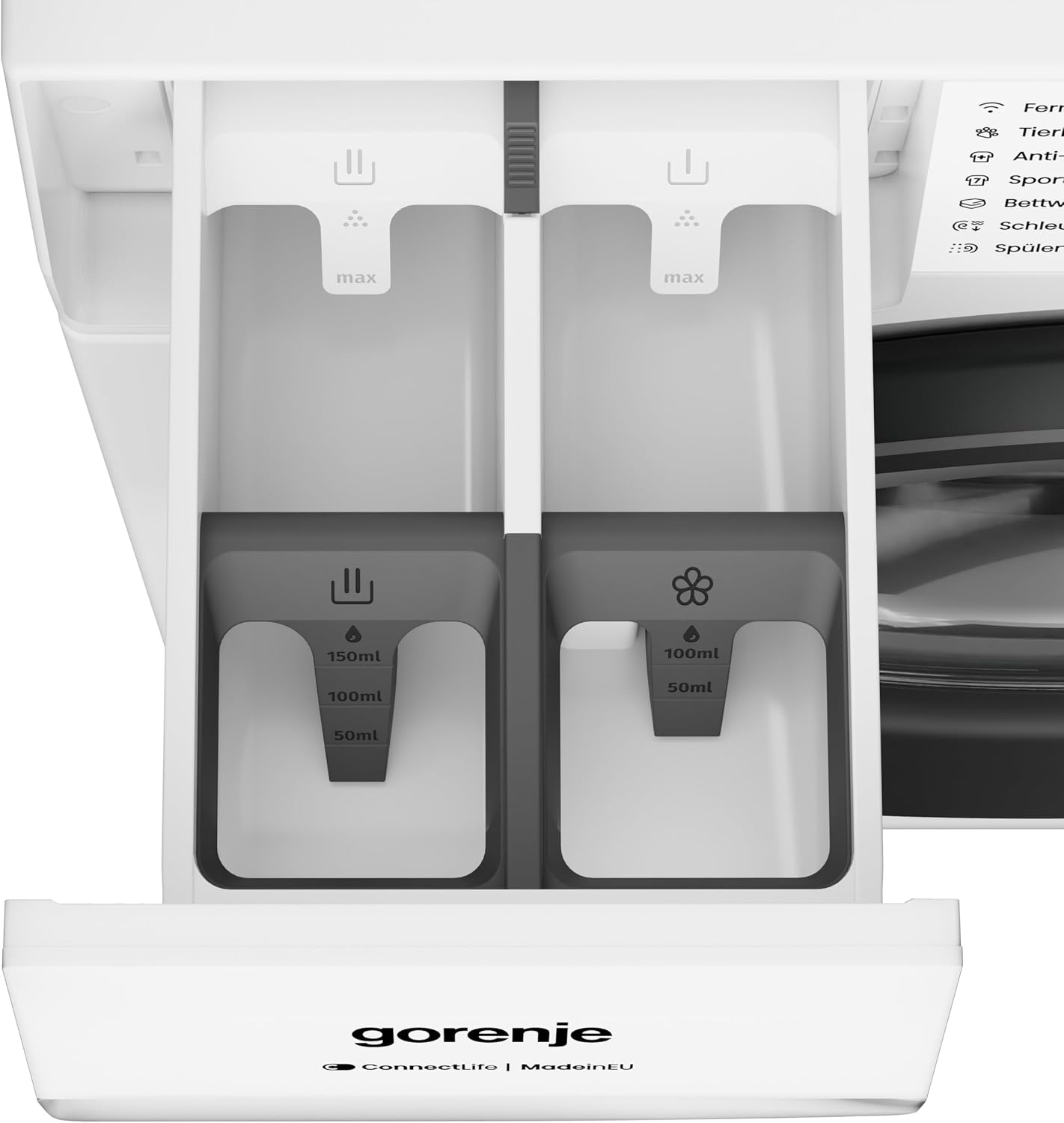 Gorenje WGAM474A Waschmaschine mit Dampffunktion /7 KG /1400 U-Min/ConnectLife /15 Programme/UltraClean/EasyDosing/SteamTech/Inverter PowerDrive /20% besser als Energieeffizienzklasse A/Weiß