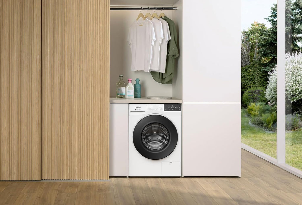 Gorenje WGAM474A Waschmaschine mit Dampffunktion /7 KG /1400 U-Min/ConnectLife /15 Programme/UltraClean/EasyDosing/SteamTech/Inverter PowerDrive /20% besser als Energieeffizienzklasse A/Weiß