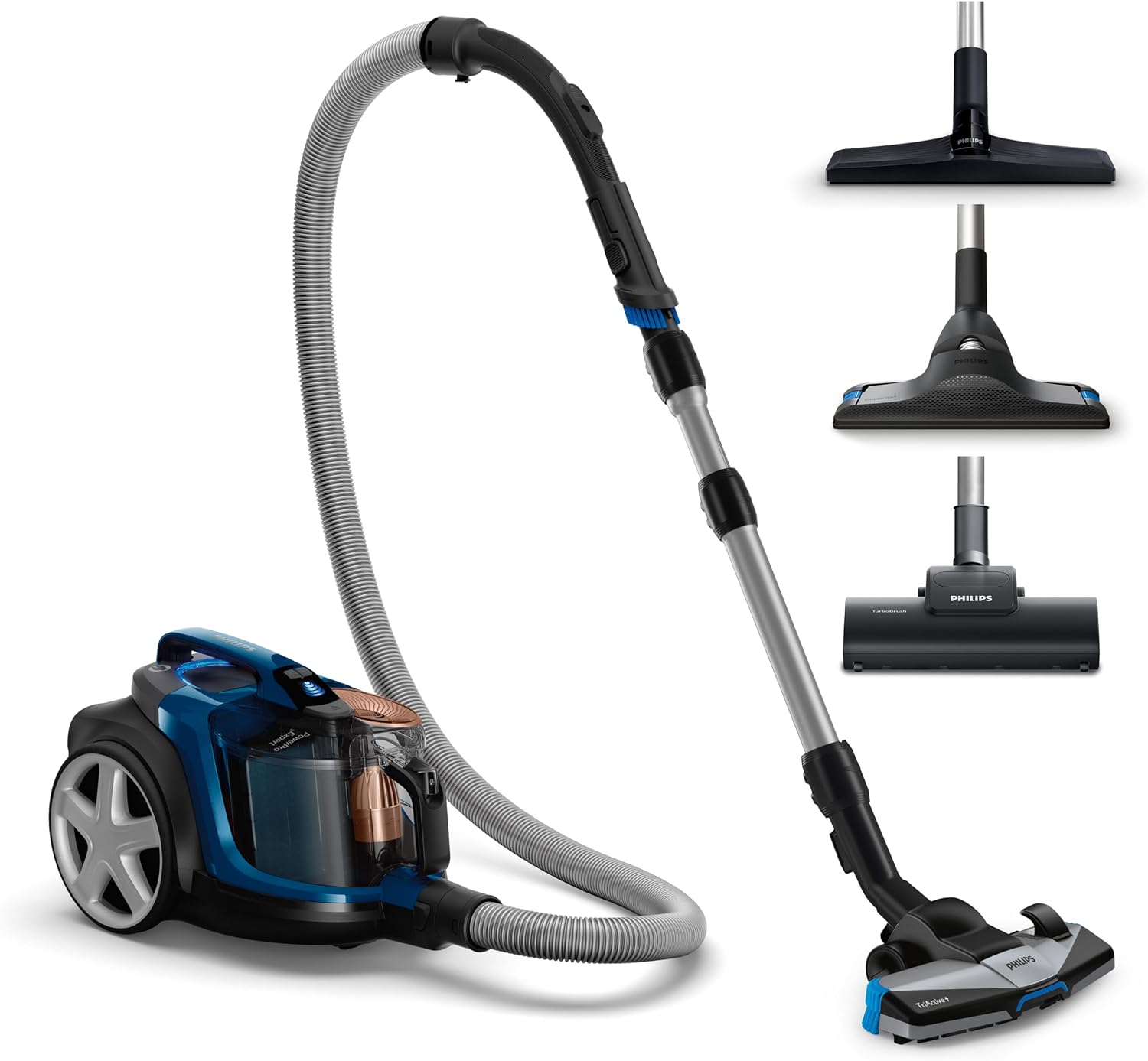 PHILIPS Beutelloser Staubsauger 7000 Serie, Blau, 900 W