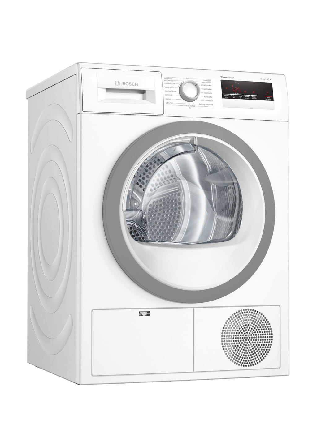 Bosch WQG235D00, Stiftung Warentest GUT (2,2)*, Serie 6, Wärmepumpentrockner 8 kg, Schneller getrocknete Wäsche, Auto Dry, Option Halbe Beladung, Sensitive Drying-System, Selbstreinigender Kondensator