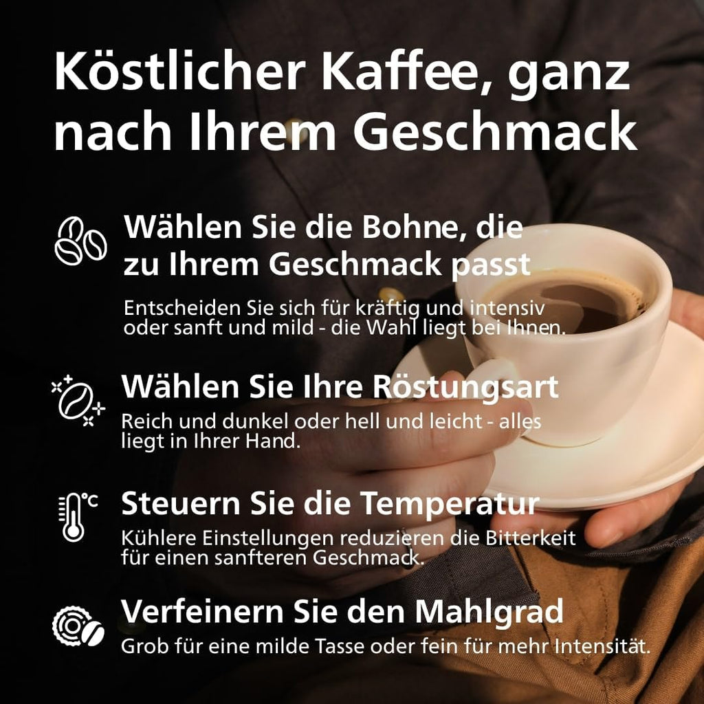 PHILIPS Kaffeevollautomat Panarello 2200 Serie, Schwarz, 2 Spezialitäten