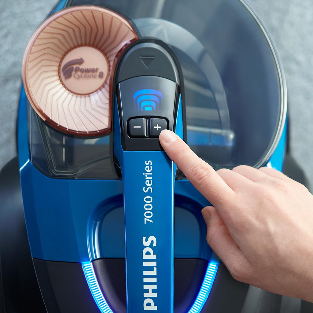 PHILIPS Beutelloser Staubsauger 7000 Serie, Blau, 900 W