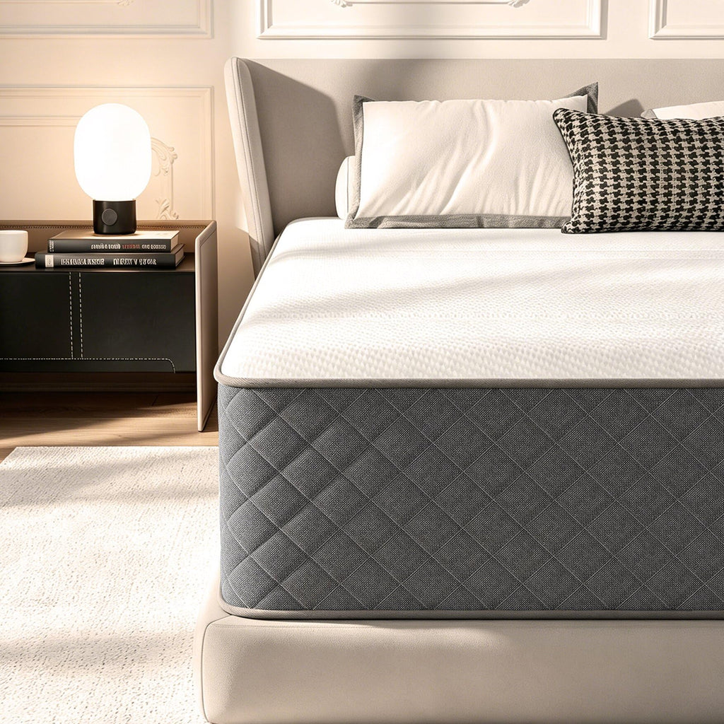 Matratze 180x200, Höhe 25cm mit Oeko-TEX Zertifiziert, Härtegrad H3 und H4, 7 Zonen Taschenfederkernmatratze mit Komfortschaum, Gewebe mit weicher, Langlebig & Hautfreundlich, 180x200x25cm