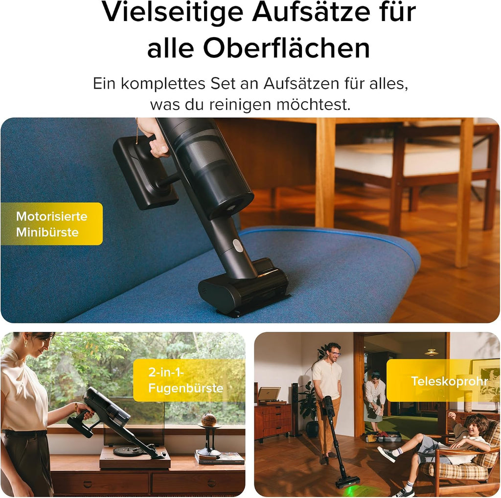 roborock H60 Ultra Akku Staubsauger, 210AW Saugleistung, bis 90Min Laufzeit