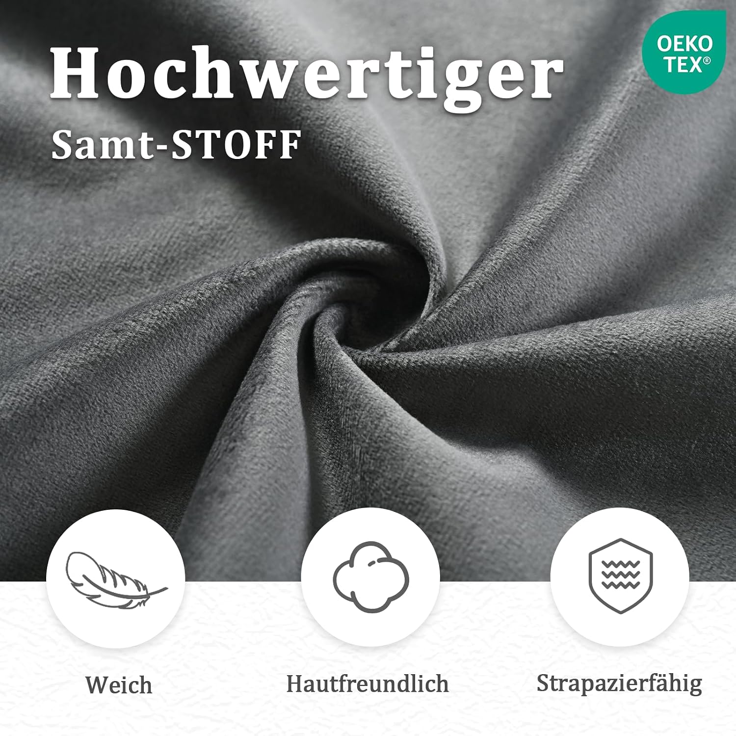 6er Set Esszimmerstühle Drehbar mit Armlehne, 360° Drehstuhl Polsterstuhl Samt Modern Küchenstuhl mit Metallbeine für Esszimmer, Wohnzimmer, Büro, Dunkelgrau