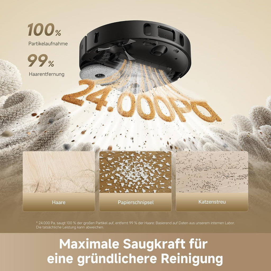 dreame L40 Ultra A Saugroboter mit Wischfunktion mit 24.000 Pa Saugkraft
