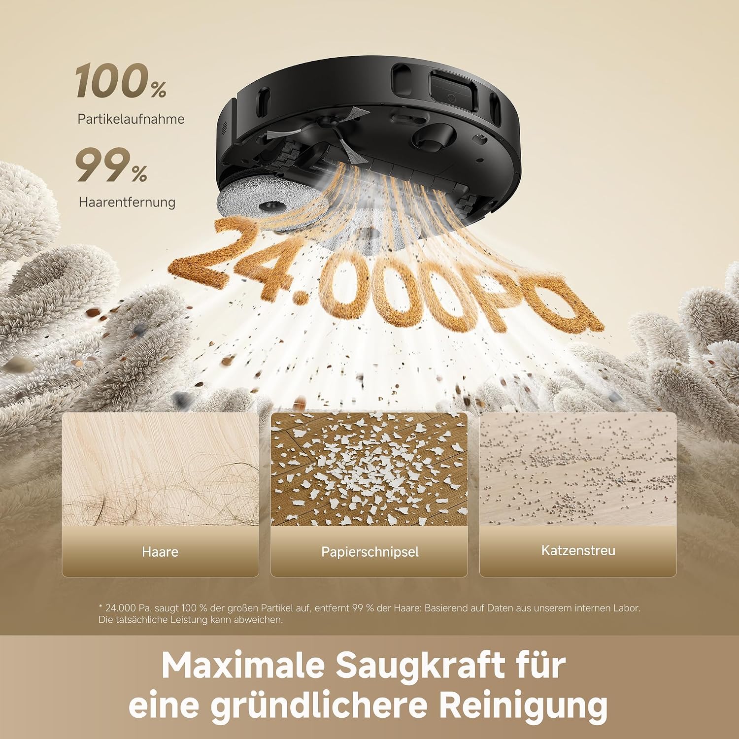 dreame L40 Ultra A Saugroboter mit Wischfunktion mit 24.000 Pa Saugkraft