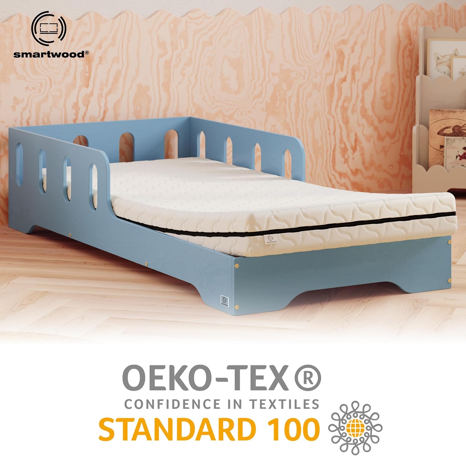 smartwood Matratze 90x200 12 cm, H2, Schaumstoff, SmartComfort