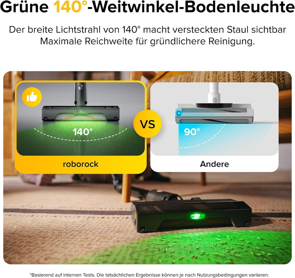 roborock H60 Ultra Akku Staubsauger, 210AW Saugleistung, bis 90Min Laufzeit