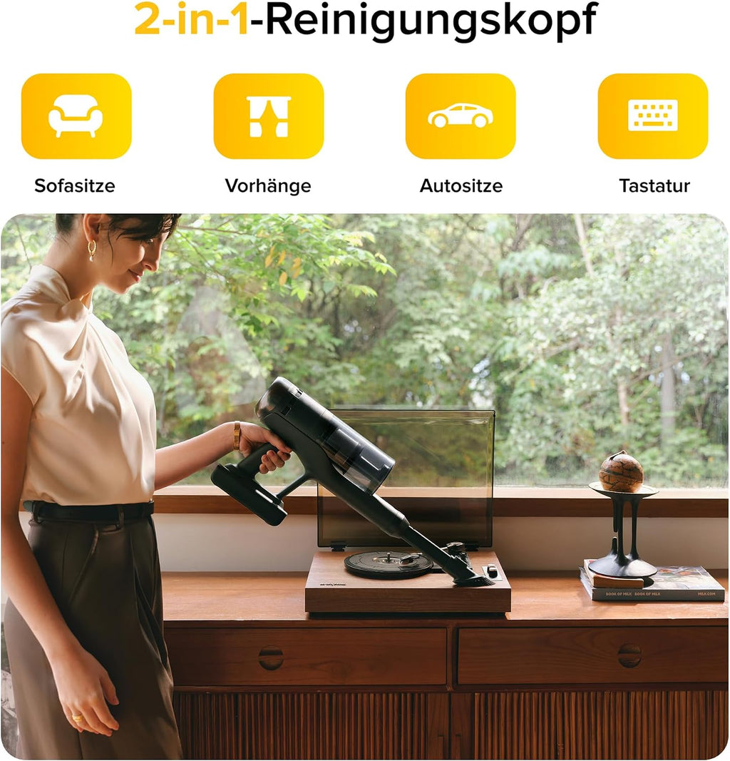 roborock H60 Ultra Akku Staubsauger, 210AW Saugleistung, bis 90Min Laufzeit