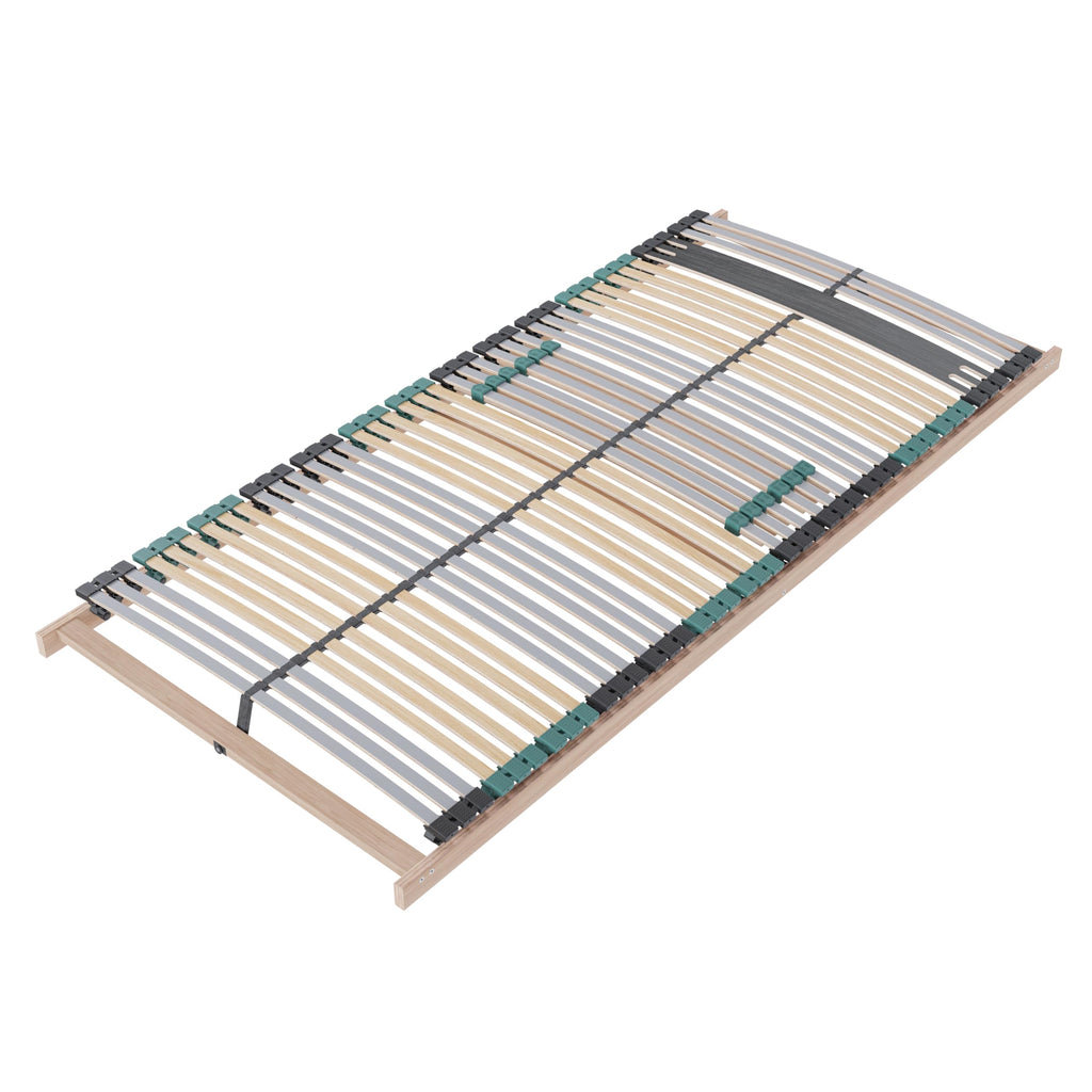Lattenrost 140x200 Premium Strong bis 200Kg, Kopfteil verstellbar, 7-Zonen-Lattenrost mit 42 Latten, Made in Germany, extra stabil aus Buchenholz