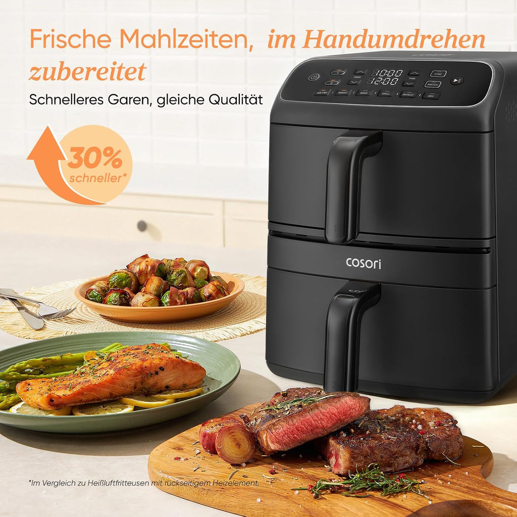 Cosori Airfryer, neue Generation 2026, exklusive TurboBlaze-Tech, 8,6 L