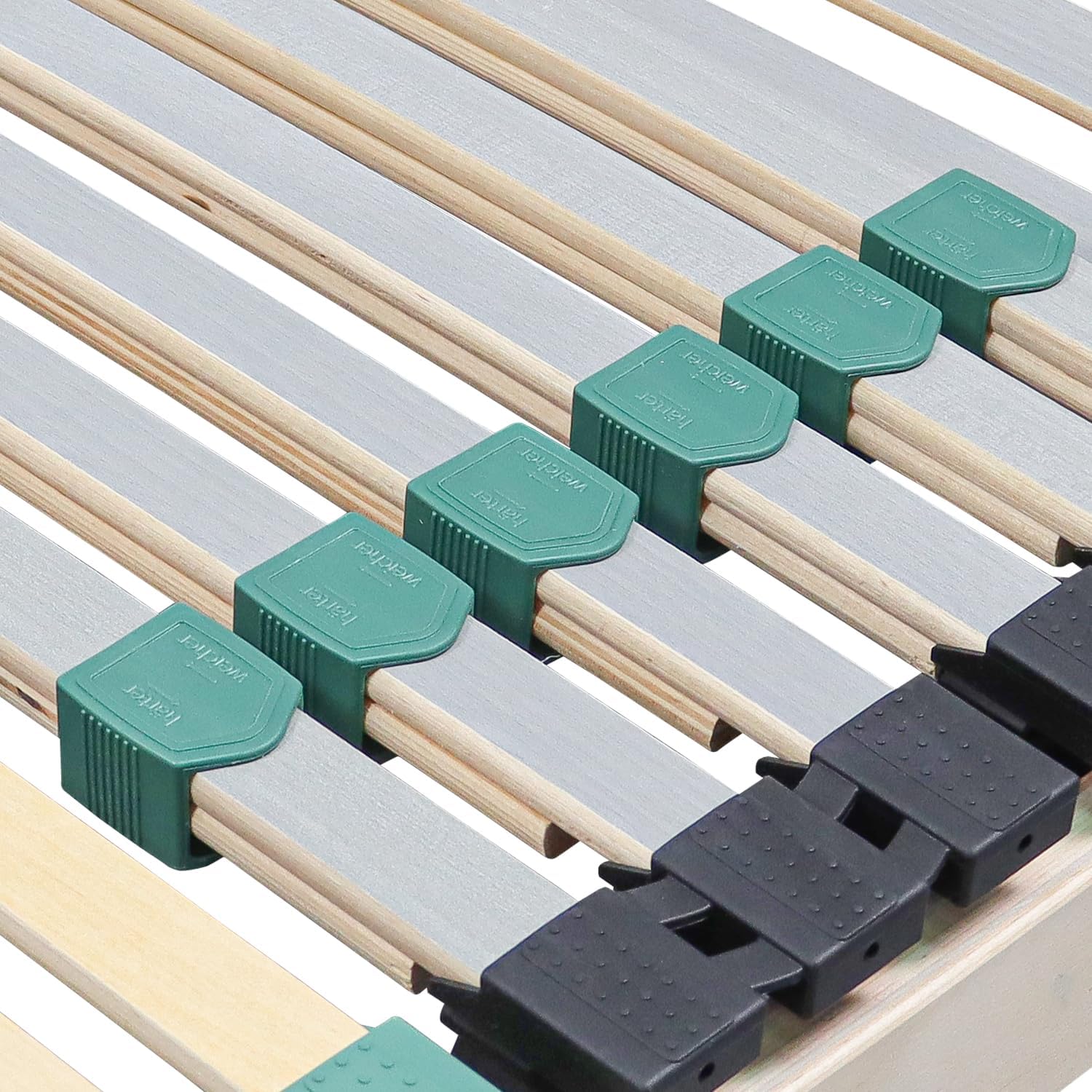 Lattenrost 140x200 Premium Strong bis 200Kg, Kopfteil verstellbar, 7-Zonen-Lattenrost mit 42 Latten, Made in Germany, extra stabil aus Buchenholz