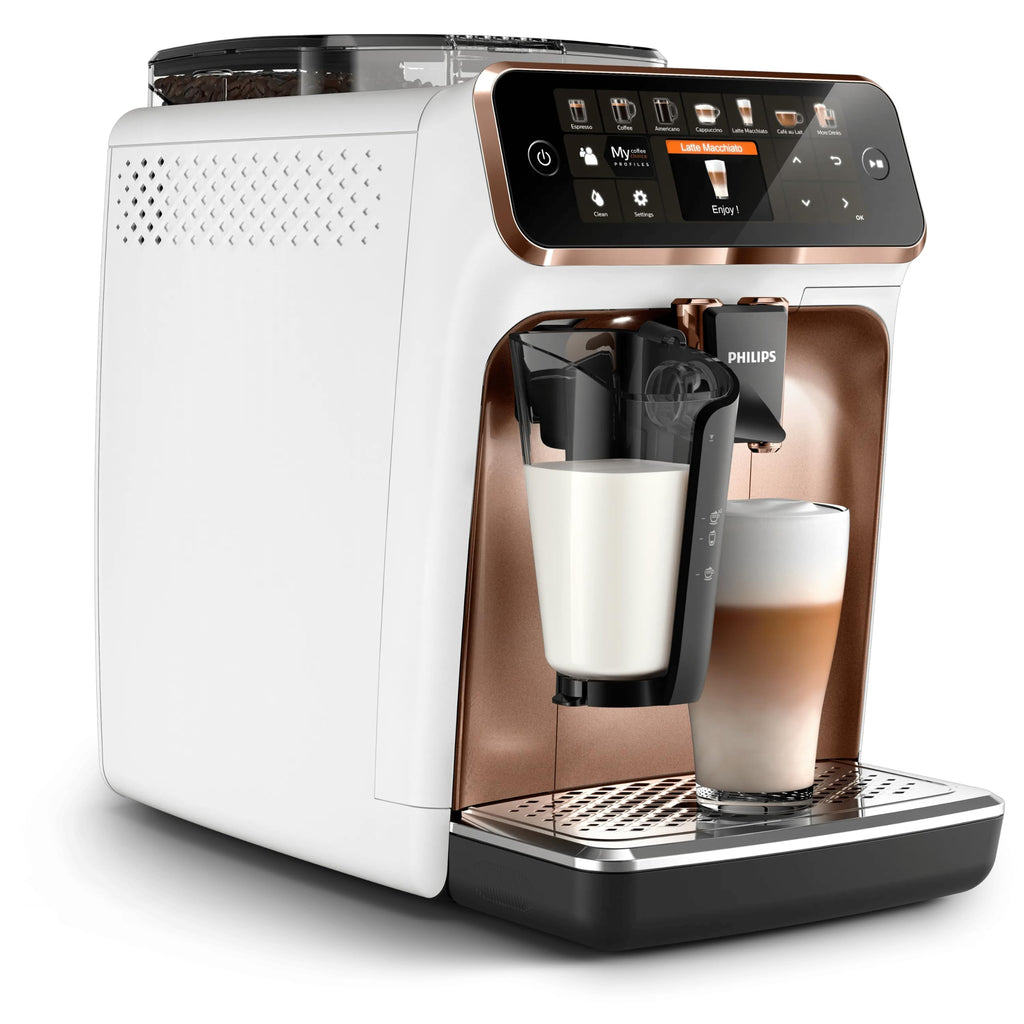 PHILIPS Kaffeevollautomat LatteGo 5400 Serie, Chrom, 12 Spezialitäten