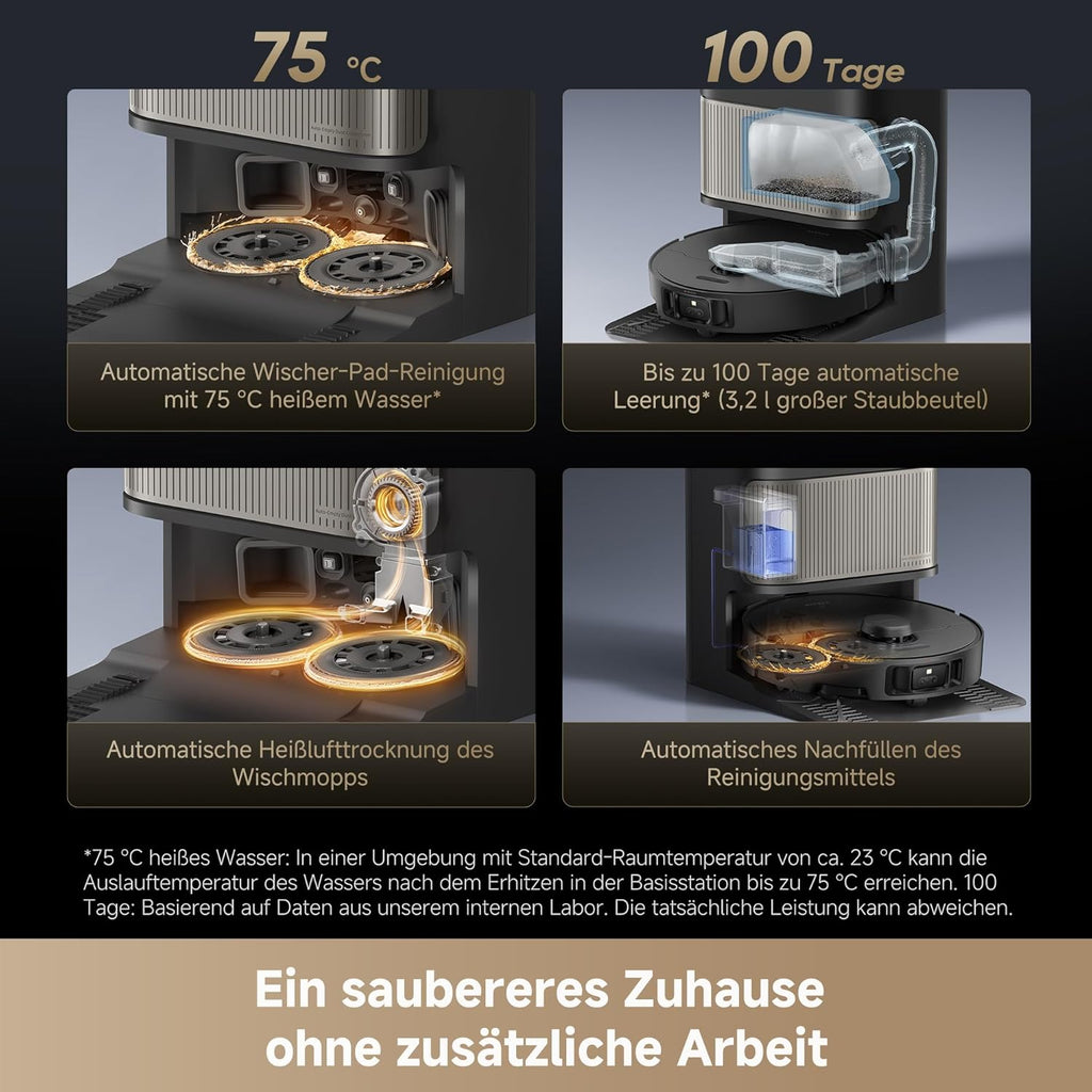 dreame L40s Pro Ultra Saugroboter mit Wischfunktion,19.000 Pa