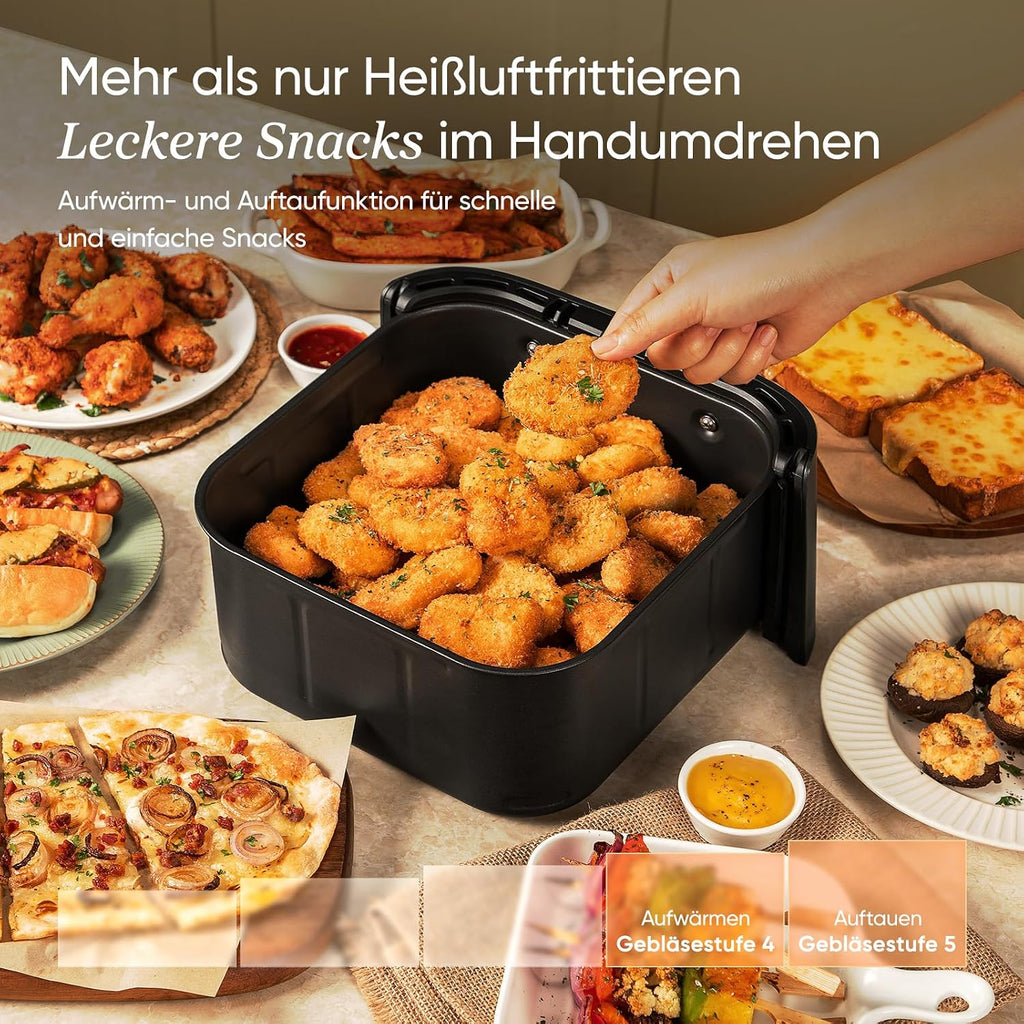 Cosori Airfryer, Turboblaze, 9-in-1 6L Heißluftfritteuse