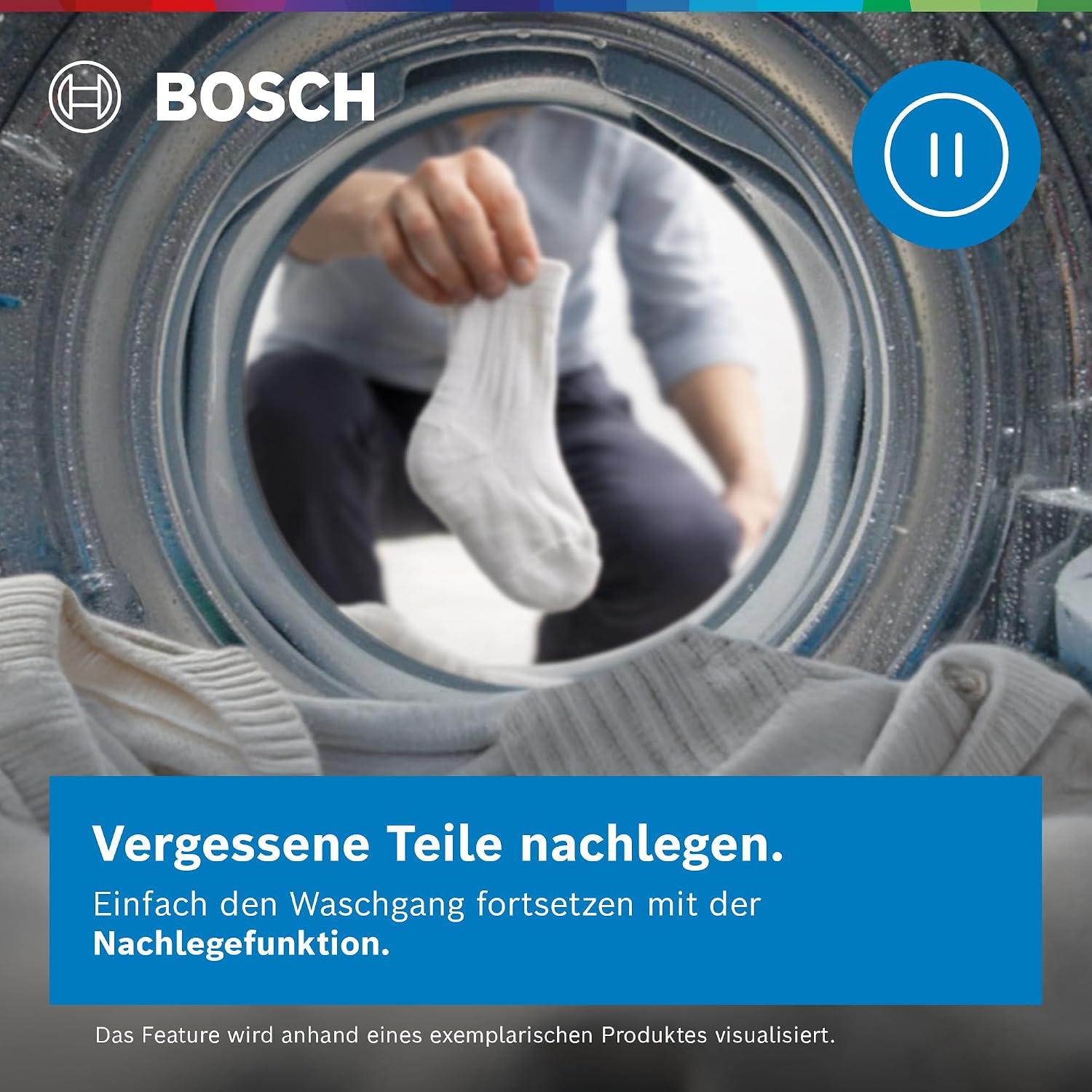 Bosch Serie 4 Waschmaschine 8 kg 1400 UpM Faltenreduzierung WAN282K4