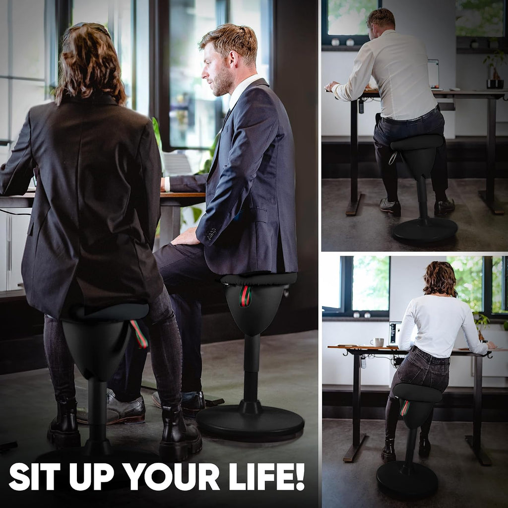 Bürohocker Ergonomisch [TESTSIEGER] Sitzhocker Höhenverstellbar